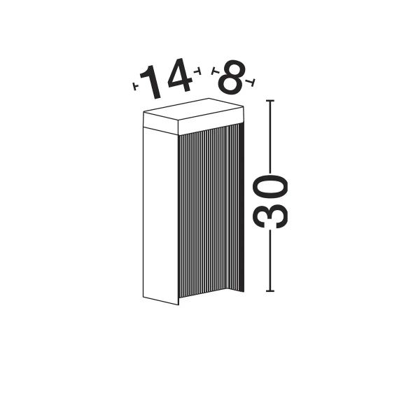 Lampa stojąca na taras ONZULIA LE75114 LED 8W 3000K IP65 antracyt