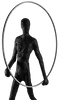 Lampa stojąca akrobata Atlas A AZ4984 LED 30W 3000K podłogowa human czarna