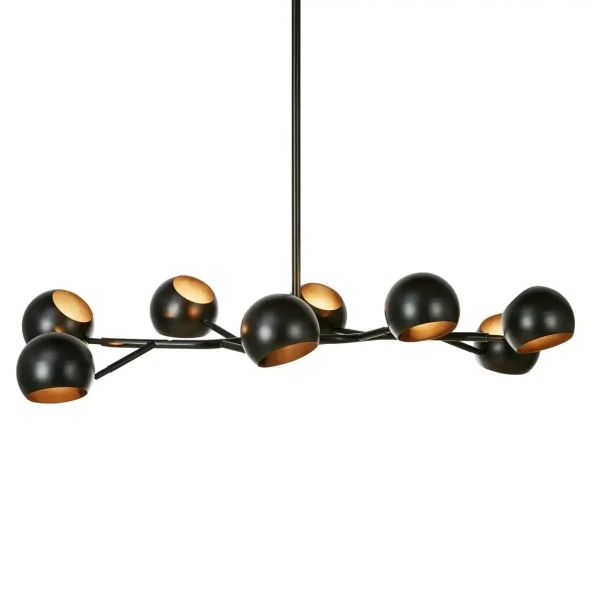 Molekułowa lampa wisząca Edgar 108852 kule metalowy czarny