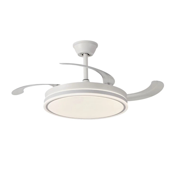 Sufitowy wiatrak z modułem LED Fluara biały 71364 60W 3000-6500K CCT