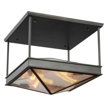 Sufitowy półplafon Cairo QN-CAIRO-SF-UBZ-CR kwadratowy czarny