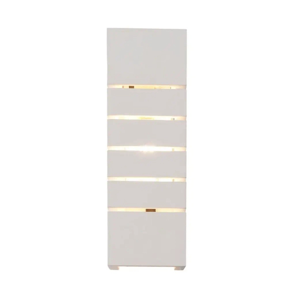 Prostokątna lampa ścienna Lancio 2412501001 na przedpokój biały