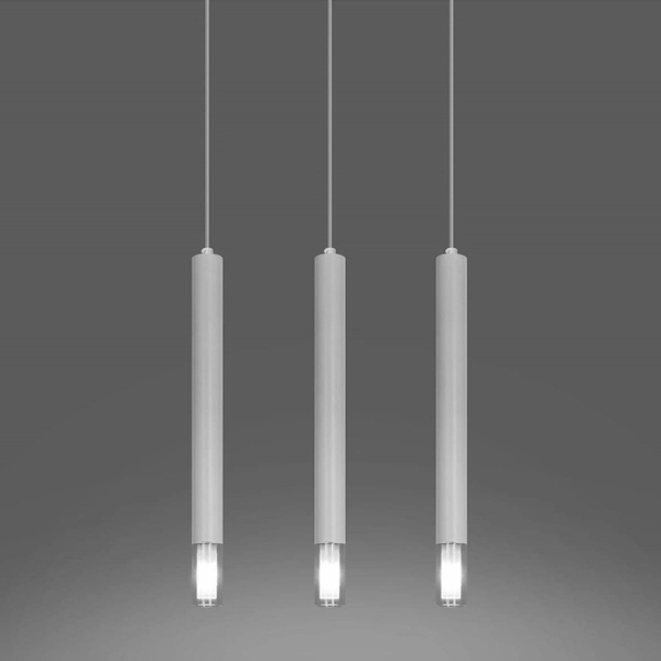 Wisząca lampa nowoczesna SL.0959 kaskada do jadalni biała