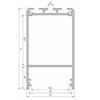 LAMPA sufitowa NUMATA 8659 Shilo metalowa OPRAWA liniowa plafoniera LED 16W 4000K listwa biała
