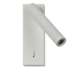 Ledowy kinkiet do sypialni Cali WL-21017-WH LED 2,5W 3000K szary