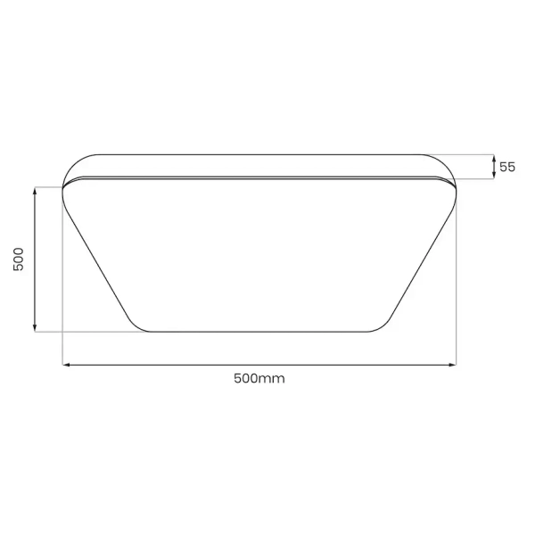 Sufitowy plafon do przedpokoju Nemo ML1836 LED 36W 4000K czarny