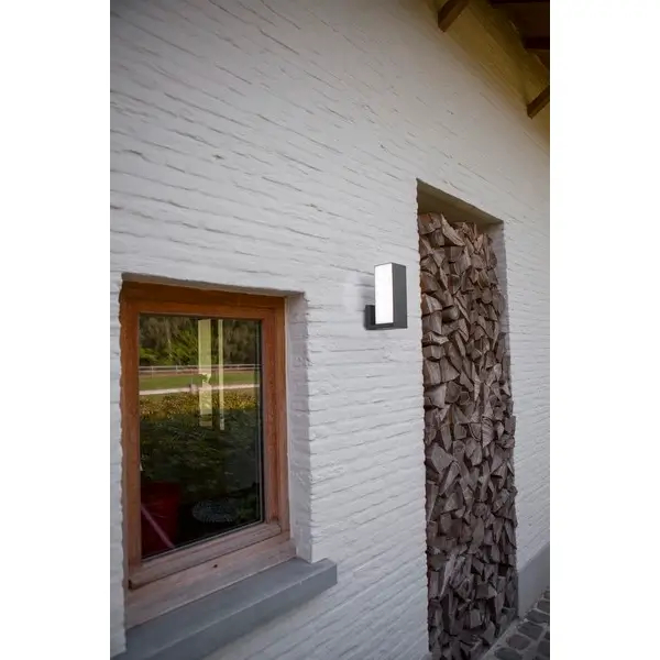 Zewnętrzna LAMPA ścienna CUBA 5193810118 Lutec metalowa OPRAWA kinkiet LED 14W 2700K - 6500K regulowany IP54 szary