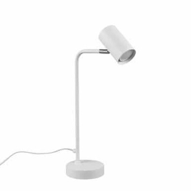 Biurkowa LAMPKA stojąca VANTOS  DL131512400 Trio metalowa LAMPA stołowa regulowana biała