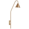 Metalowa lampa ścienna PRIMO gold ST-8538 gold do biura stożek złoty