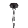 Wiszący lampa z drewno mango Niche ABR-LWD-NICH na łańcuchu brązowa
