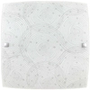 Plafon LAMPA sufitowa ANDRA 3237 Rabalux szklana OPRAWA kwadratowa LED 12W 4000K wzory chrom białe