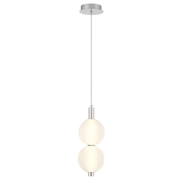 Kulista lampa wisząca Palmas QN-PALMAS-2MP-PN LED 20W 3000K biała