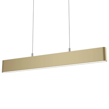 Podłużna lampa wisząca LED 23W 3000K listwa belka złota STEP OUTLET