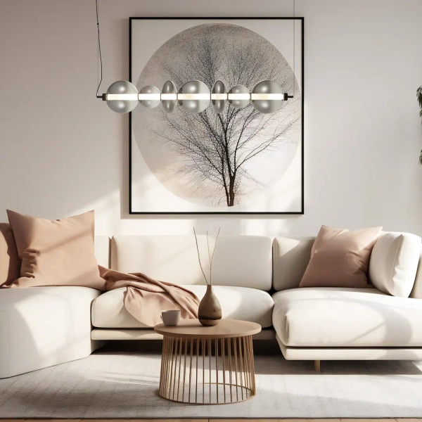 Molekułowa lampa wisząca DAPHNE ML0348 LED 40W 3000K przydymiona czarna