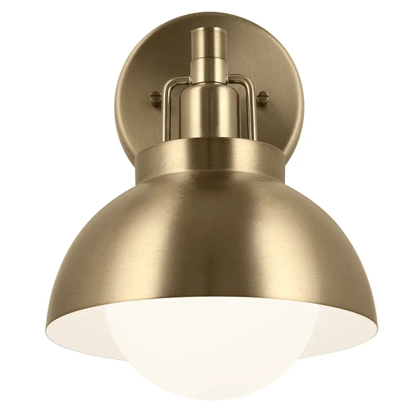 Metalowa lampa wisząca/ścienna/sufitowa Niva KL-NIVA-1W-1P-CPZ szampańska