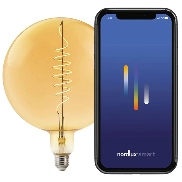 Żarówka Smart 2170122747 Nordlux dioda LED 4,7W 2200K kula bursztynowa