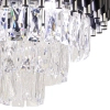 Kryształowa sufitowa lampa Toledo 6260/4B 8C BL do salonu czarny chrom