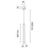 LAMPA wisząca AOMORI 7986 Shilo metalowa OPRAWA loftowy zwis czarny