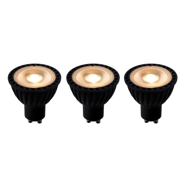 Żarówki zestaw 49009/15/30 GU10 LED 5W 2200-3000K 320LM czarne