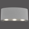 Metalowy kinkiet do ogrodu Carlo LED 4,8W lampa srebrna