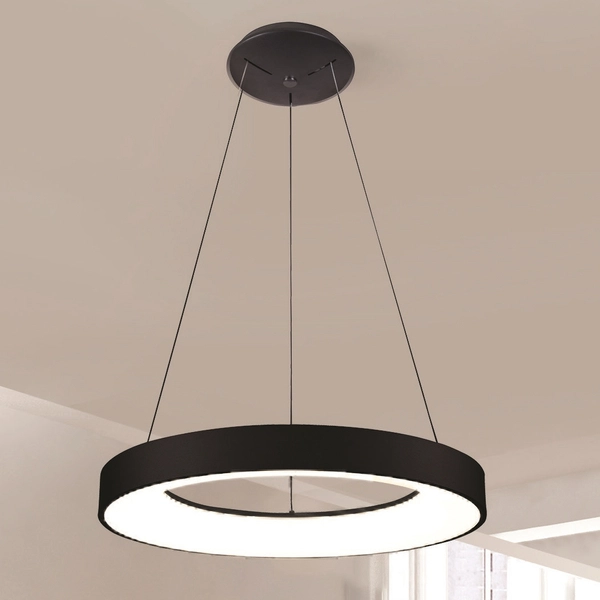 Ledowa lampa wisząca Santana AZ4999 30W 3000K ring czarny
