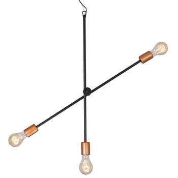 LAMPA wisząca STICKS 6268 Nowodvorski metalowa OPRAWA pręty ZWIS molekuły miedź czarne
