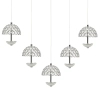 Ledowa wisząca lampa VENUS ML317 LED 5W 4000K kryształowa chrom