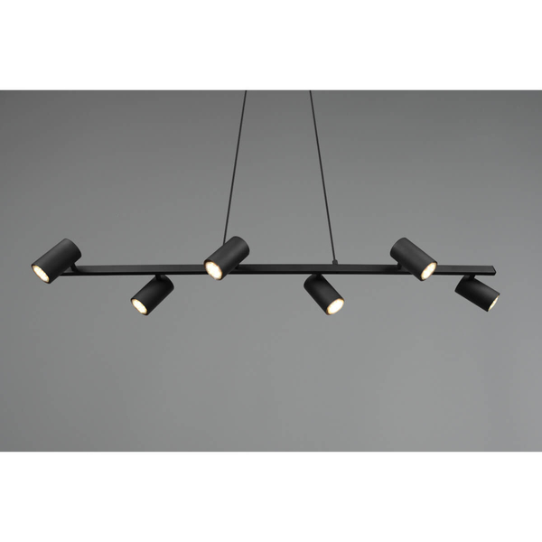 Lampa wisząca na listwie VANTOS DL632302400 Trio metalowa czarny
