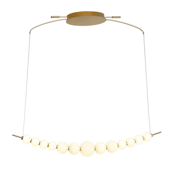 Wisząca lampa Ronza PND-36472-37W-3K-GD Italux LED 37W 3000K kule balls złoty biały