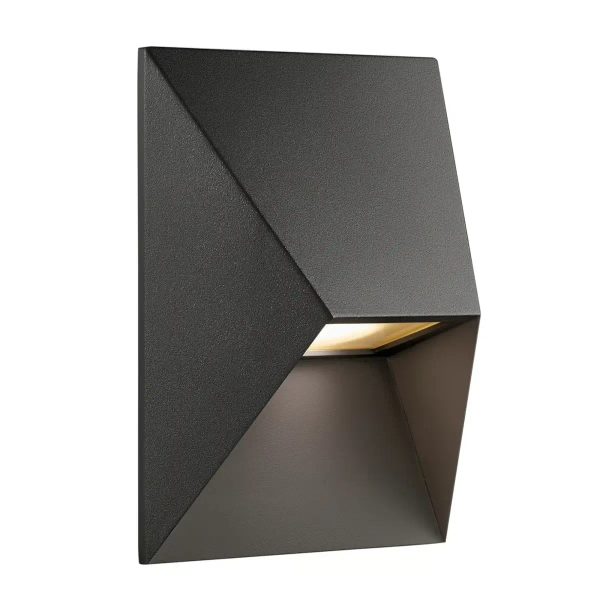 Metalowa lampa ścienna na taras PONTIO 2218171003 IP54 czarny