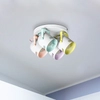 Sufitowa LAMPA plafon MINUET 7014 Rabalux regulowana OPRAWA pastelowe reflektorki kolorowa