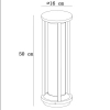Lampa stojąca CADIX 15804/50/30 Lucide IP65 loftowa zewnętrzna czarna