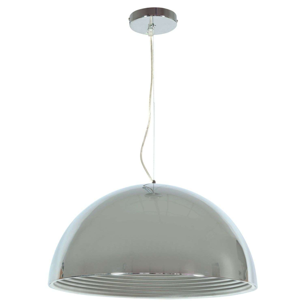 Industrialna lampa wisząca DORADA 31-26378 okrągła kopuła chrom