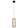 Podłużna lampa zwisowa Aeris LP-2137/1P TR LED 16W CCT przezroczysta czarna