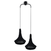 Wisząca lampa hampton Mahaka 5173 Shilo ażurowa do jadalni czarna