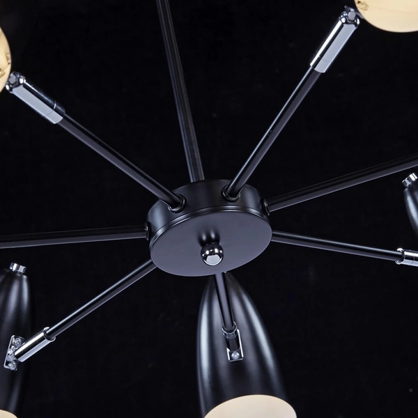 Żyrandol Aida MOD033PL-07B Maytoni industrialny metalowy regulowany czarny