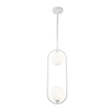 LAMPA wisząca RING MOD013PL-02W Maytoni modernistyczna OPRAWA zwis szklane kule białe