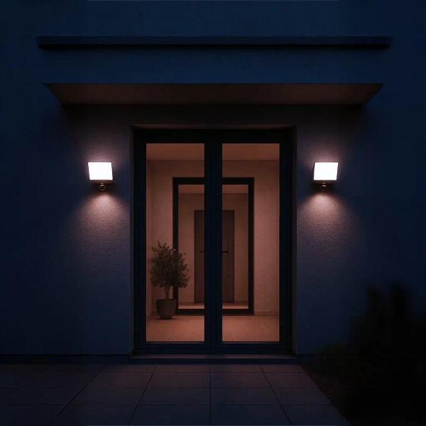 Naścienny naświetlacz ledowy Davos ML2111 LED 30W 4000K PIR IP54 czarny