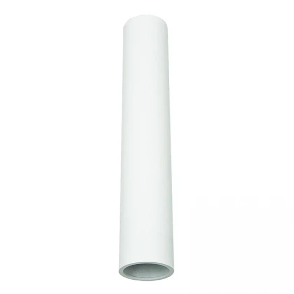 Podłużna sufitowa lampa 23223 tuba metalowa do salonu biały