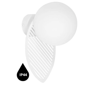 Kulista ścienna lampa do łazienki Fyllo FYB110S0 okrągła IP44 biała