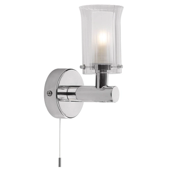 Łazienkowa lampa ścienna tuba Elba ELB0750 IP44 chrom przezroczysty