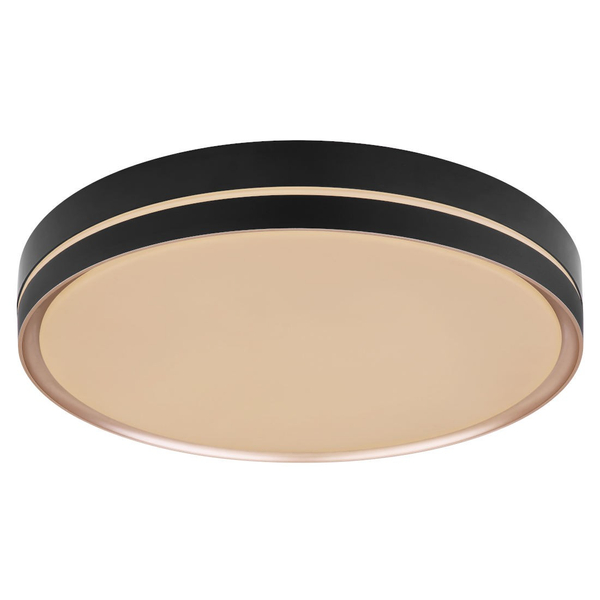 Minimalistyczna LAMPA sufitowa MANNI 41759-40 Globo metalowy plafon LED 40W 2700K - 6500K do salonu czarny