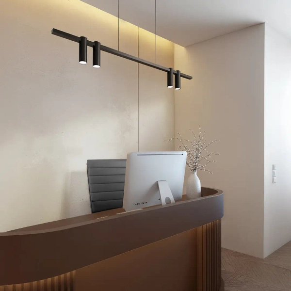 Designerska zwisająca lampa Kona 1637 LED 30W 3000-6000K czarny