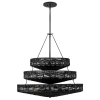 Rattanowa lampa wisząca Ophelia QN-OPHELIA-13P-BK-BK ażurowa czarna