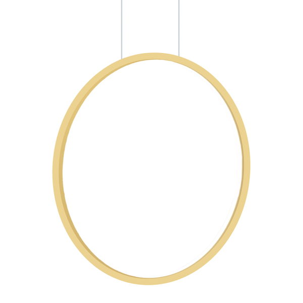 Lampa wisząca do salonu Saturno ML8855 Milagro LED 28W 4000K pierścień IP44 złoty