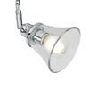 Ruchoma lampa ścienna Antoine industrialna przezroczysta chrom