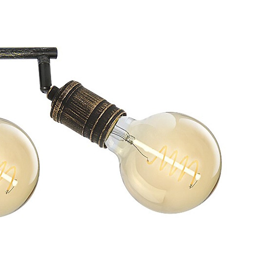 Punktowa lampa natynkowa Fidel 3217 ruchome reflektorki złoto antyczne