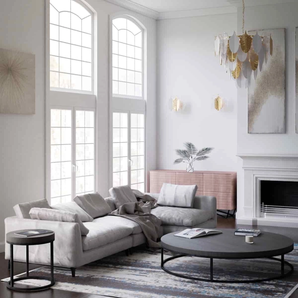 Modernistyczny kinkiet salonowy Palermo W03087AU metal szkło złoty