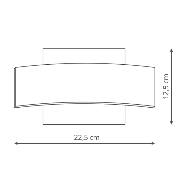 LAMPA ścienna FAETO LP-1444/1W Light Prestige metalowa OPRAWA kinkiet LED 6W 4000K biała