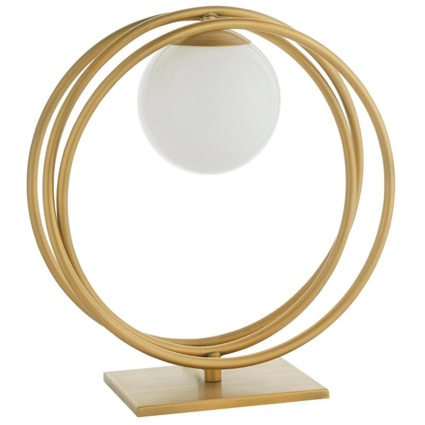 Lampa stołowa dekoracyjna kula L&-192491 Light& ringi złote